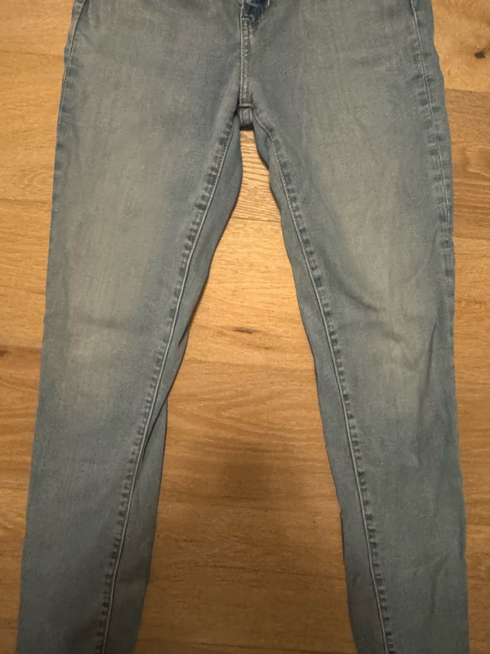 Levi’s Premium 721 High Rise Skinny Jeans Size 26 Light Wash Raw Hem